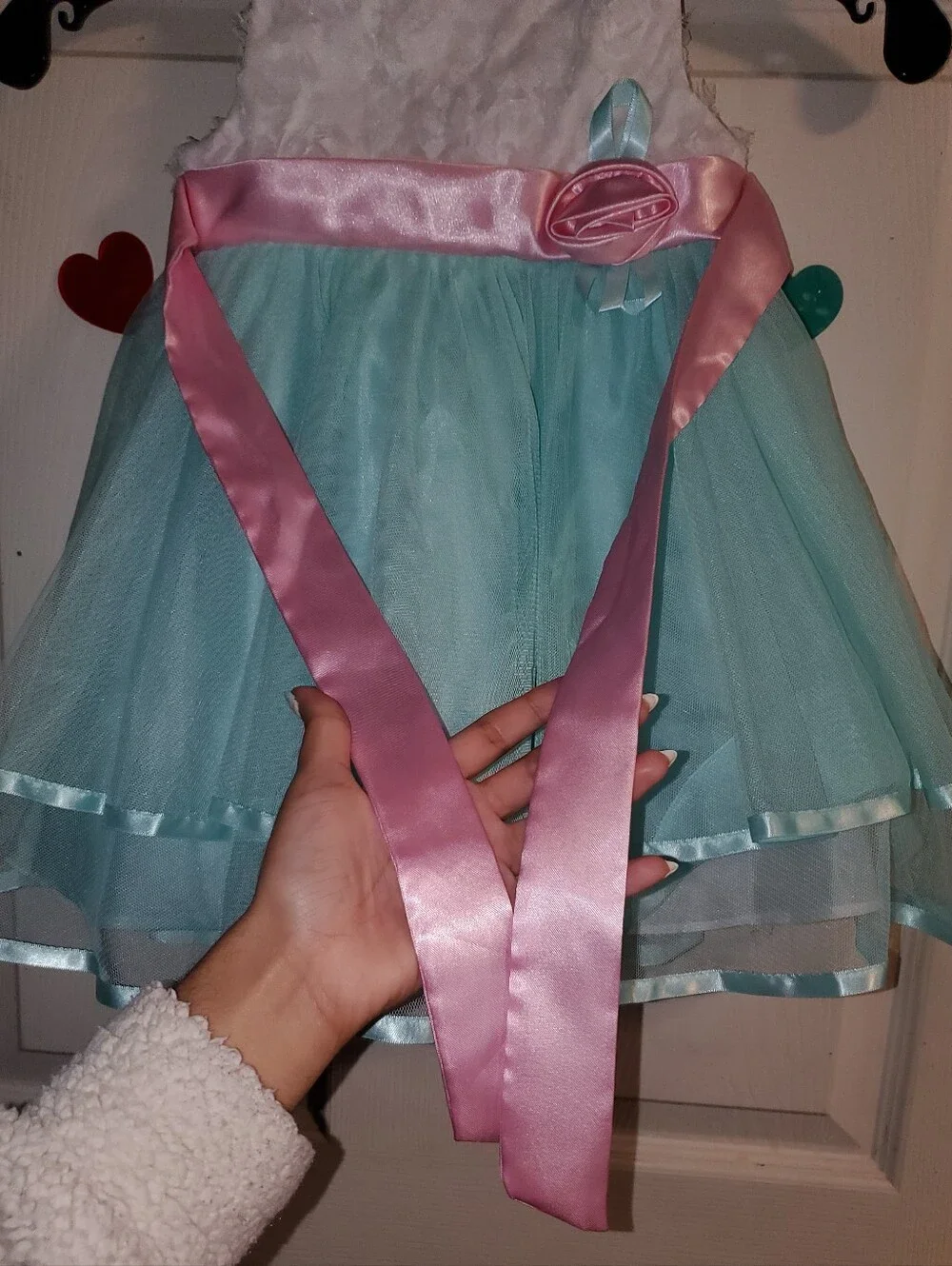 5 for $25 | Rare Editions Baby Textured Floral and Tulle Skirt Formal Dress